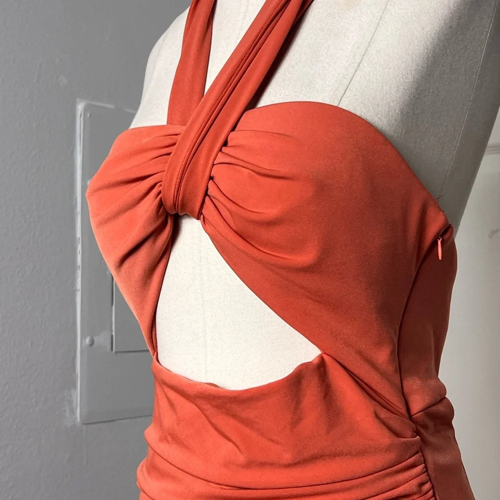 KATIE MAY Amber Gown in Rust - Picture 5 of 9